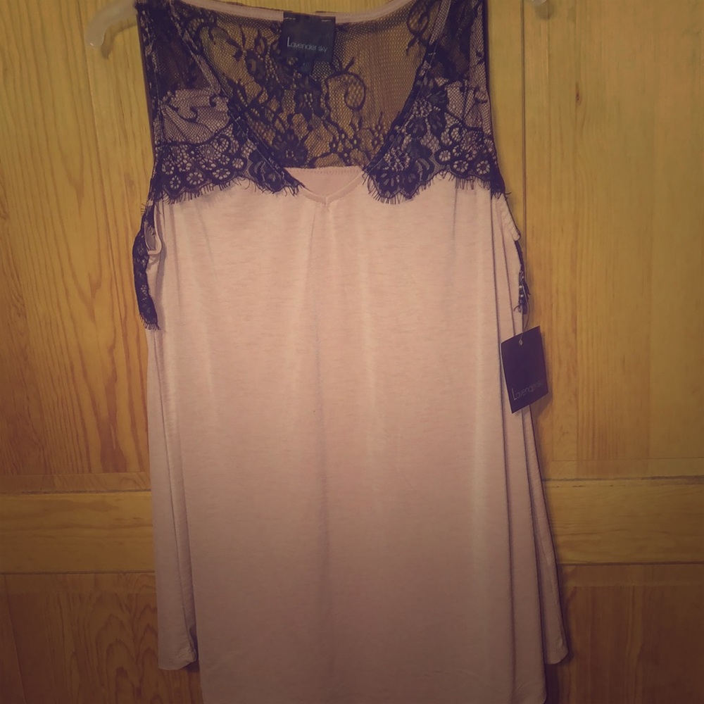 Lavender sky tank top